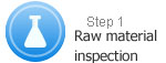 Raw material inspection